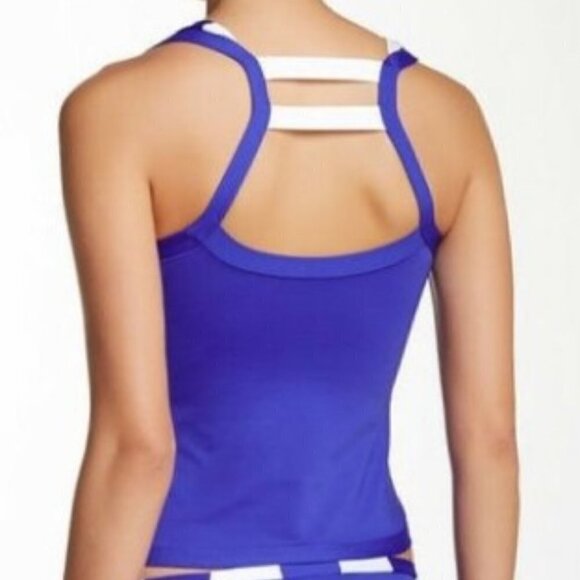 BECCA Zip Front Tankini Top Scoop Neck - Picture 5 of 6